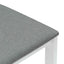 Spisestole 2 pcs Hvid 40 x 47,5 x 99,5 cm Massiv Gummitræ