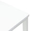 Spisestole 2 pcs Hvid 40 x 47,5 x 99,5 cm Massiv Gummitræ