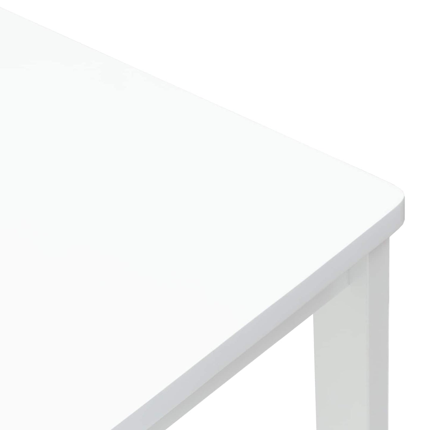 Spisestole 2 pcs Hvid 40 x 47,5 x 99,5 cm Massiv Gummitræ