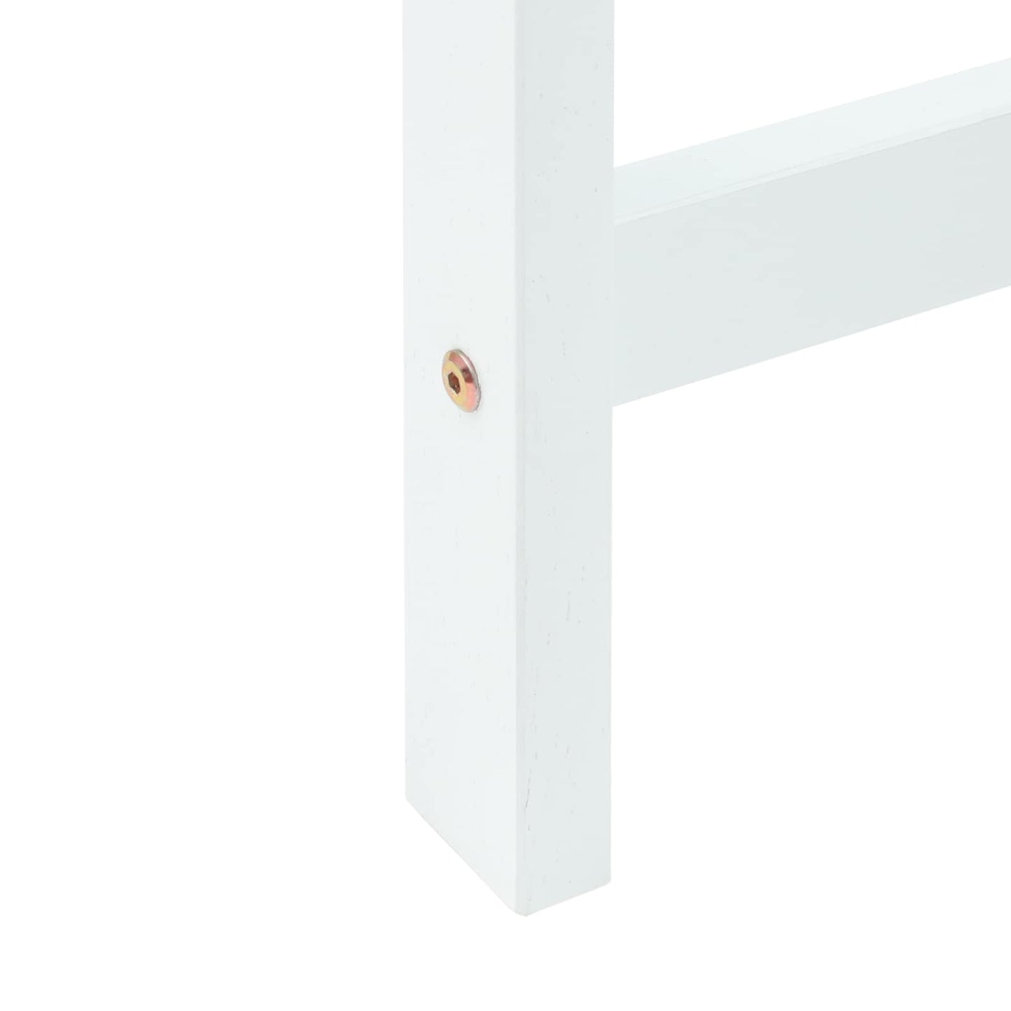 Spisestole 2 pcs Hvid 40 x 47,5 x 99,5 cm Massiv Gummitræ