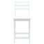 Spisestole 2 pcs Hvid 40 x 47,5 x 99,5 cm Massiv Gummitræ