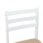 Spisestole 2 pcs Hvid 40 x 47,5 x 99,5 cm Massiv Gummitræ