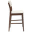 Spisestole 2 pcs Lys Brun 48 x 49 x 95 cm Massiv Gummitræ