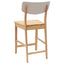 Spisestole 2 pcs Naturfarvet 48 x 49 x 95 cm Massiv Gummitræ