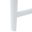 Spisestole 2 pcs Hvid 48 x 49 x 95 cm Massiv Gummitræ