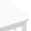 Spisestole 2 pcs Hvid 48 x 49 x 95 cm Massiv Gummitræ