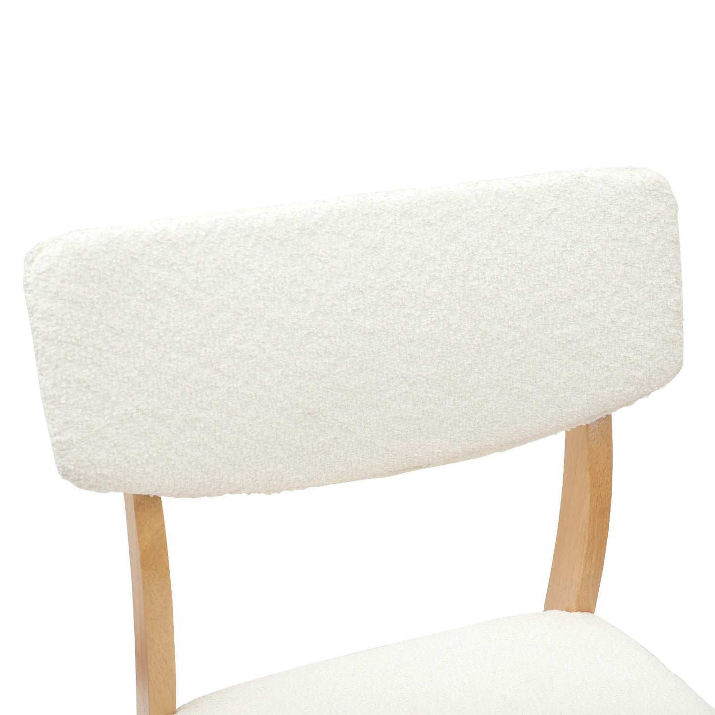 Spisestole 2 pcs Naturfarvet 48 x 49 x 95 cm Massiv Gummitræ