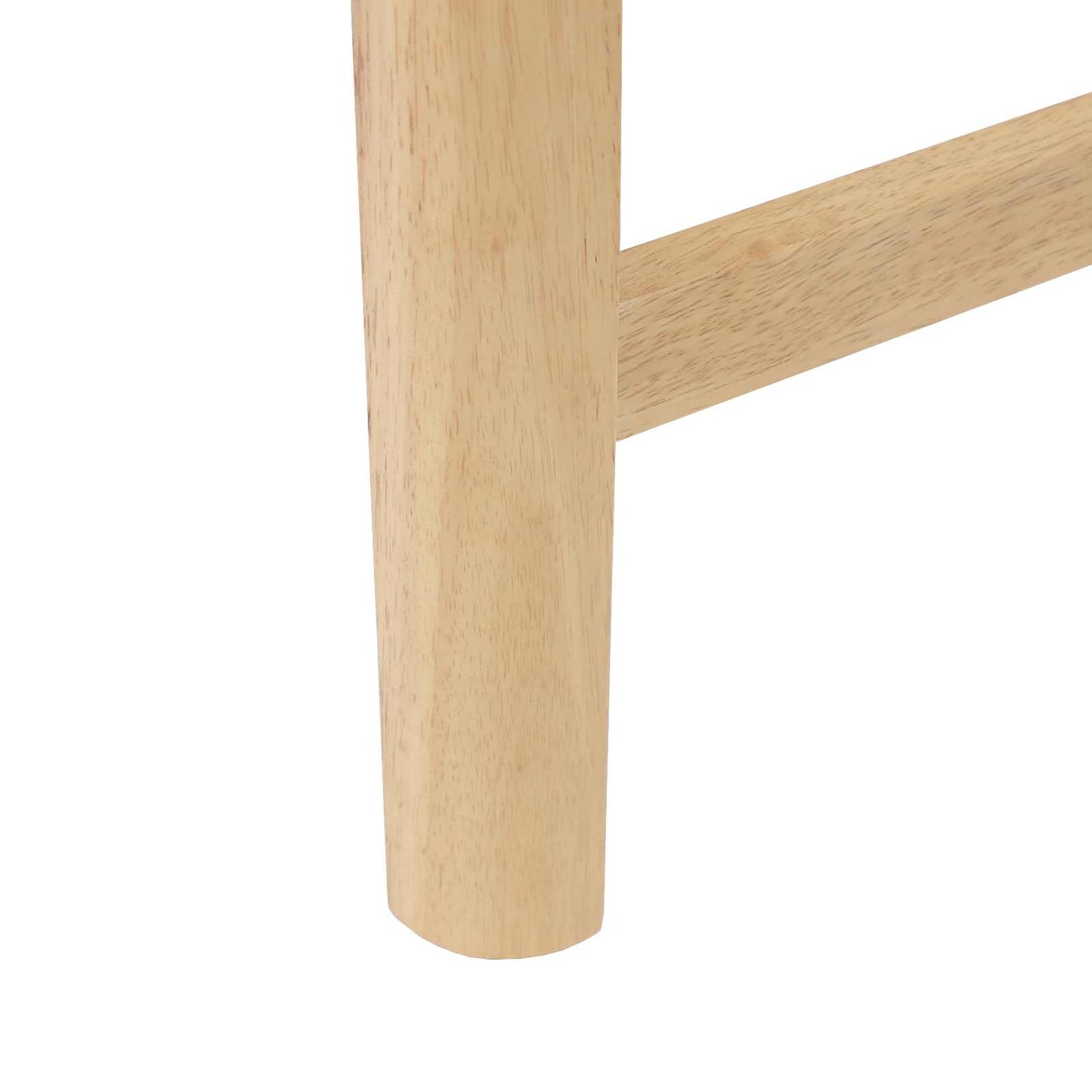 Spisestole 2 pcs Naturfarvet 48 x 49 x 95 cm Massiv Gummitræ