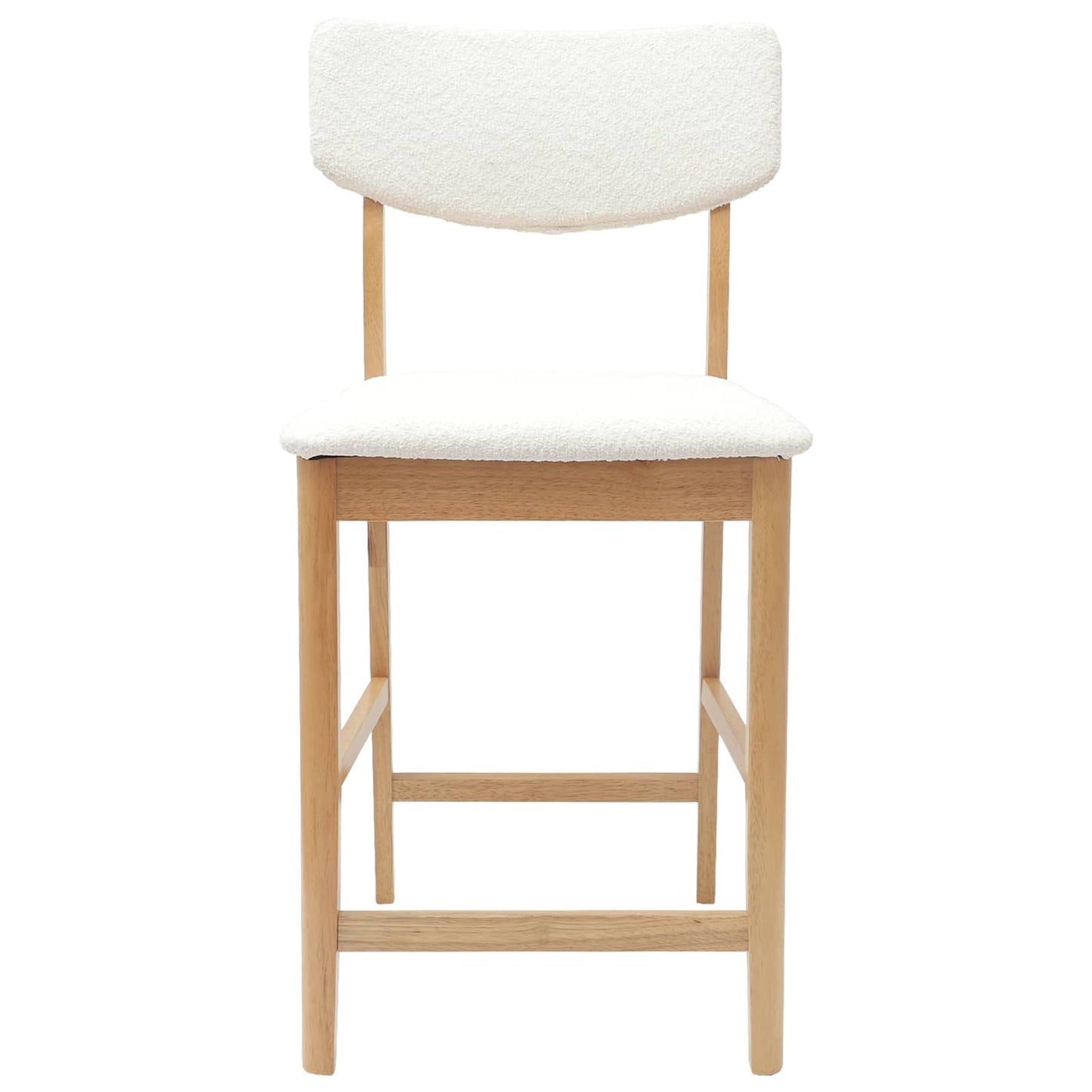 Spisestole 2 pcs Naturfarvet 48 x 49 x 95 cm Massiv Gummitræ