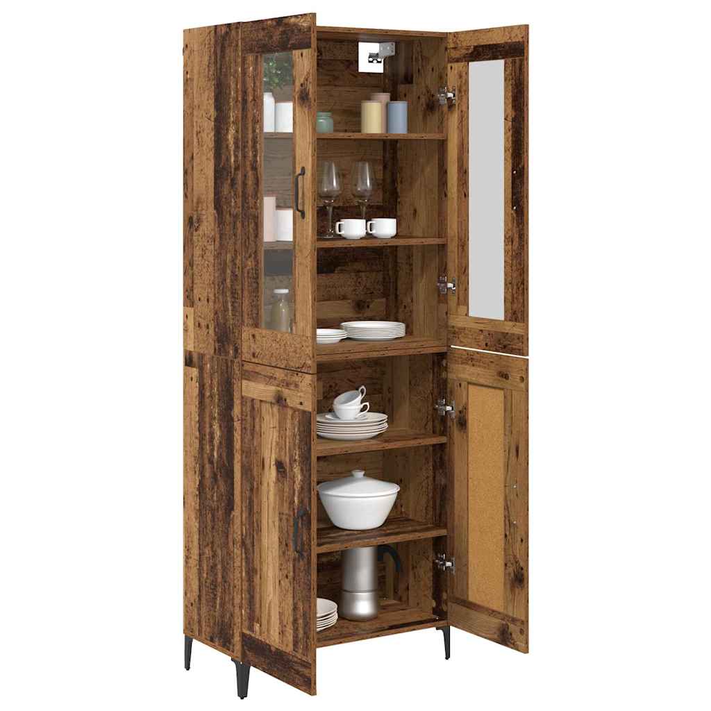 Highboard Gammelt træ 69,5 x 34 x 180 cm Konstrueret træ