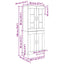 Highboard Gammelt træ 69,5 x 34 x 180 cm Konstrueret træ