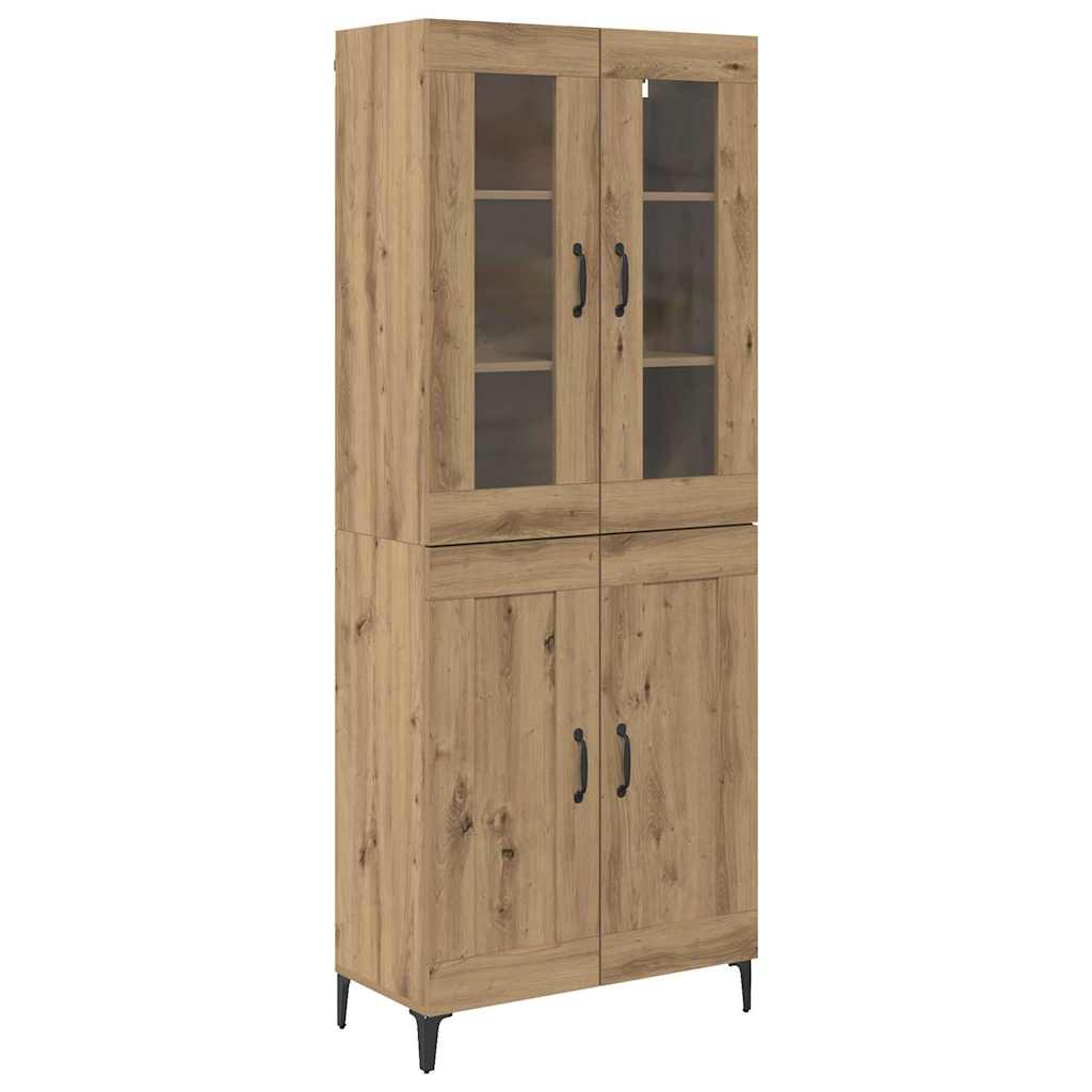 Highboard Artisan Egetræ 69,5 x 34 x 180 cm Konstrueret træ
