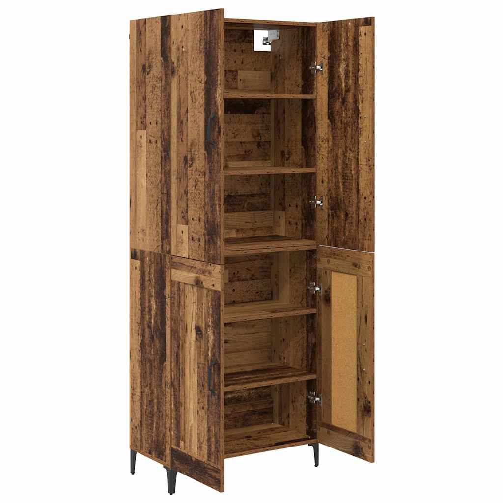 Highboard Gammelt træ 69,5 x 34 x 180 cm Konstrueret træ