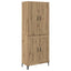 Highboard Artisan Egetræ 69,5 x 34 x 180 cm Konstrueret træ