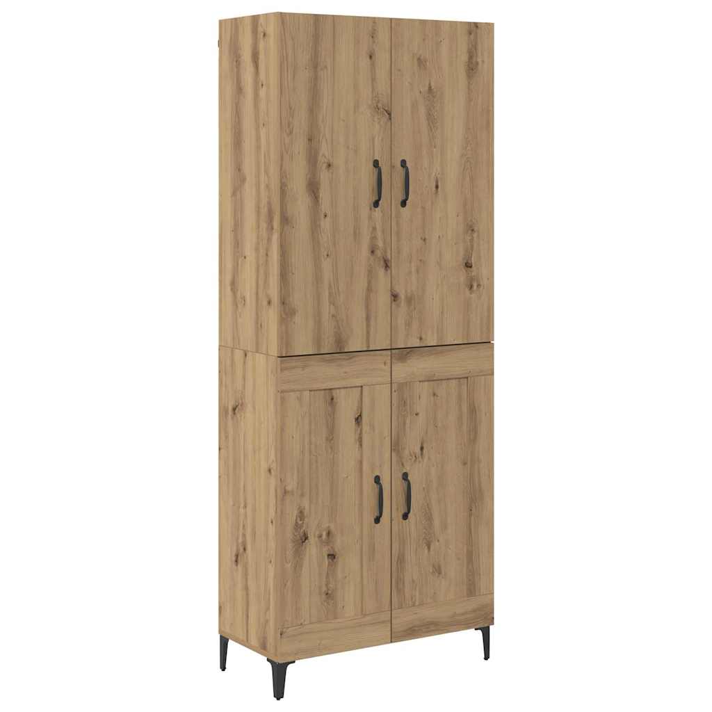 Highboard Artisan Egetræ 69,5 x 34 x 180 cm Konstrueret træ