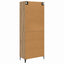 Highboard Artisan Egetræ 69,5 x 34 x 180 cm Konstrueret træ