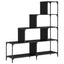 Bogreol 4 niveauer 139 x 33.5 x 149 cm Konstrueret træ Sort eg