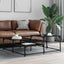 Sofabord Sort eg 107 x 107 x 40 cm Konstrueret træ
