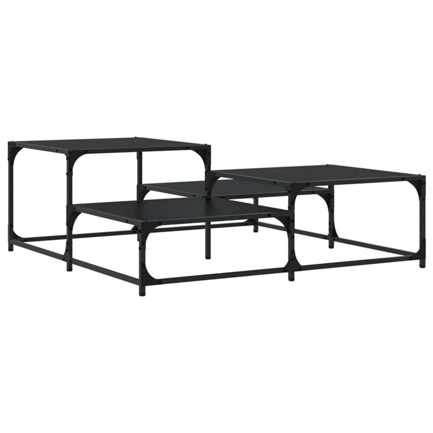 Sofabord Sort eg 107 x 107 x 40 cm Konstrueret træ