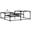 Sofabord Sort eg 107 x 107 x 40 cm Konstrueret træ