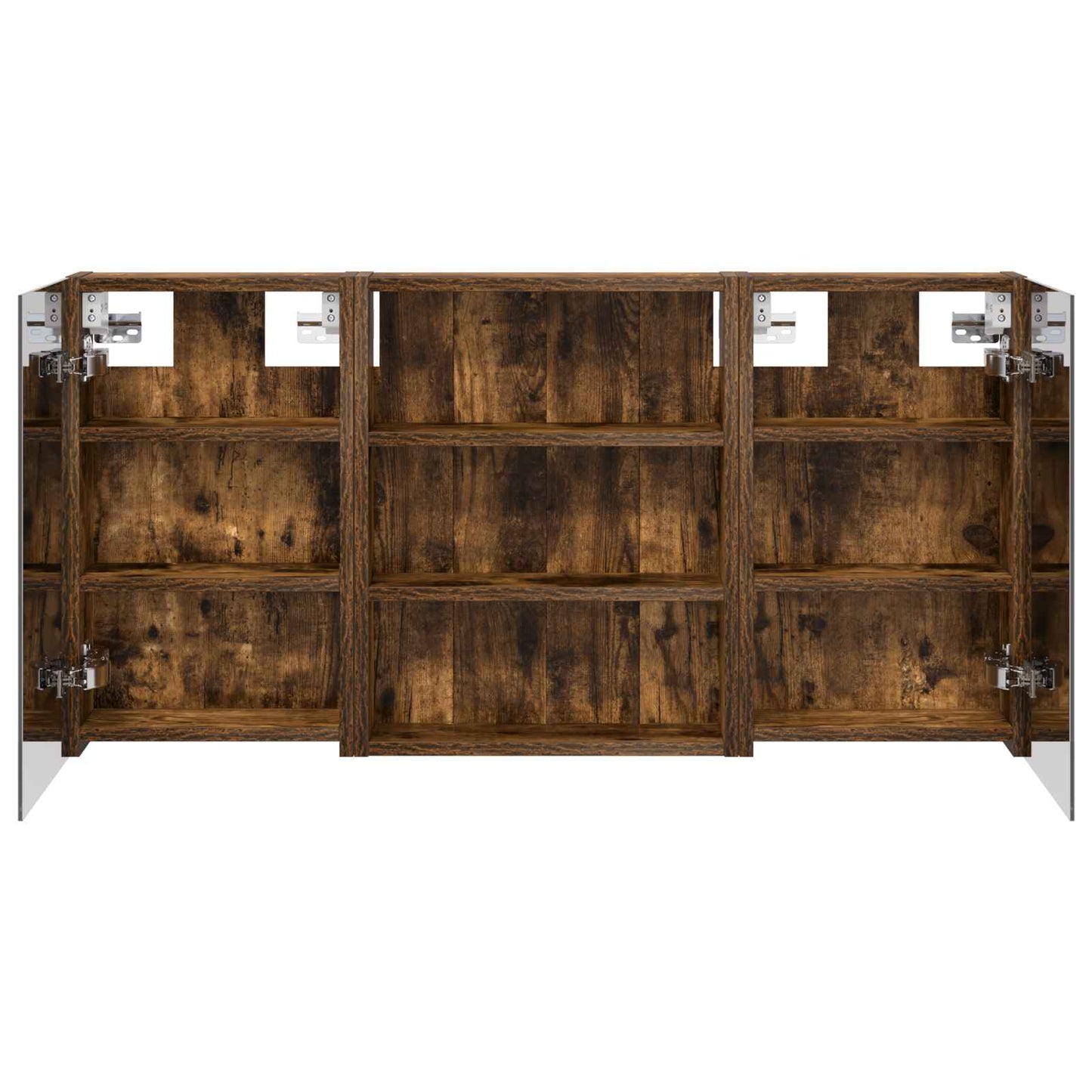 Badeværelsesskabsæt 3 stk. 100 x 10,5 x 50 cm Konstrueret træ