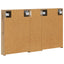Badeværelsesskabsæt 3 stk. 100 x 10,5 x 60,5 cm Konstrueret træ