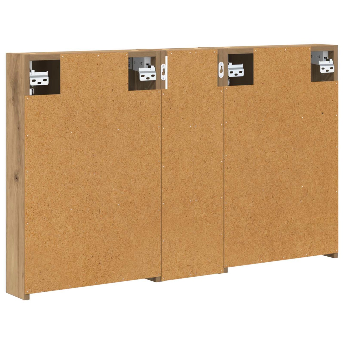 Badeværelsesskabsæt 3 stk. 100 x 10,5 x 60,5 cm Konstrueret træ