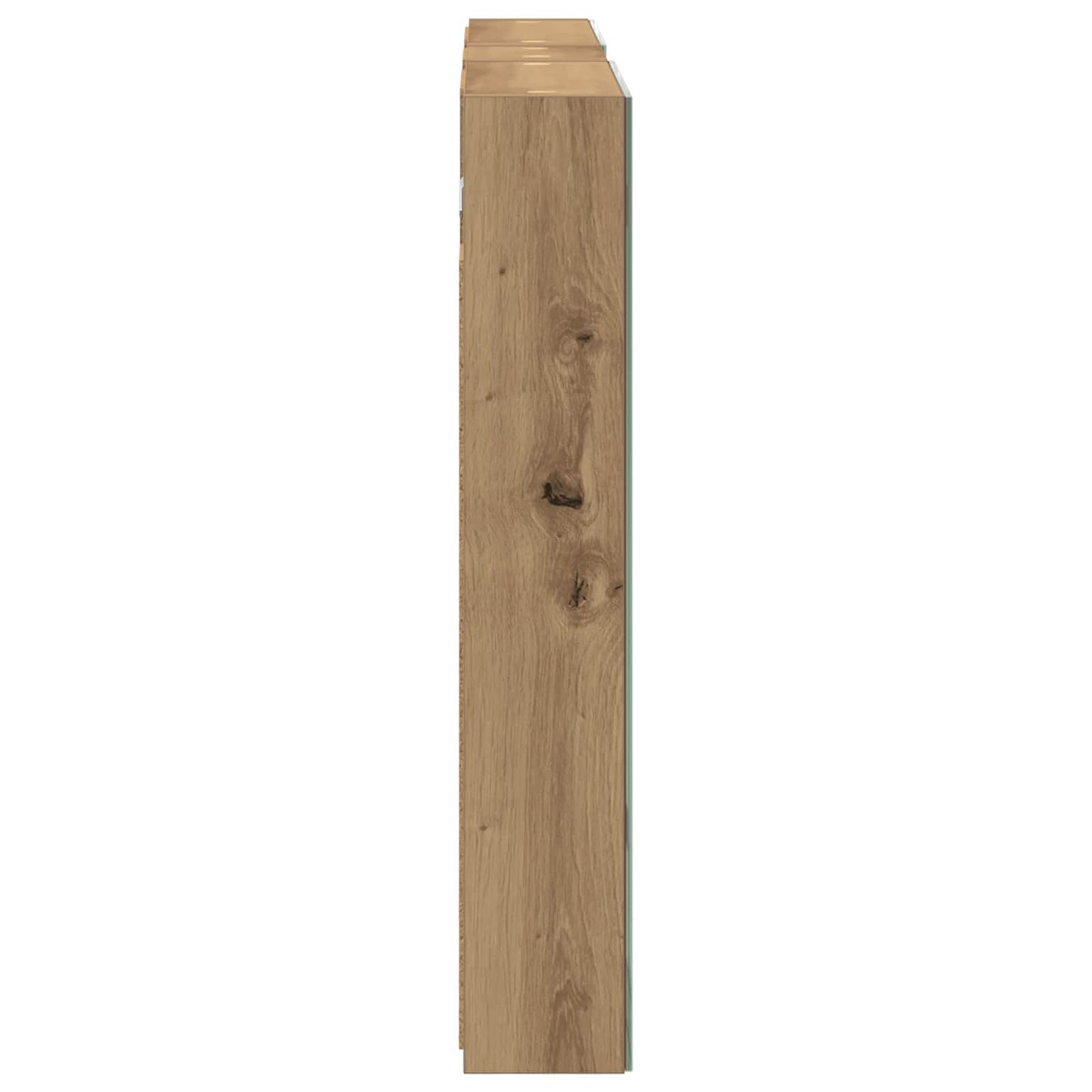 Badeværelsesskabsæt 3 stk. 100 x 10,5 x 60,5 cm Konstrueret træ