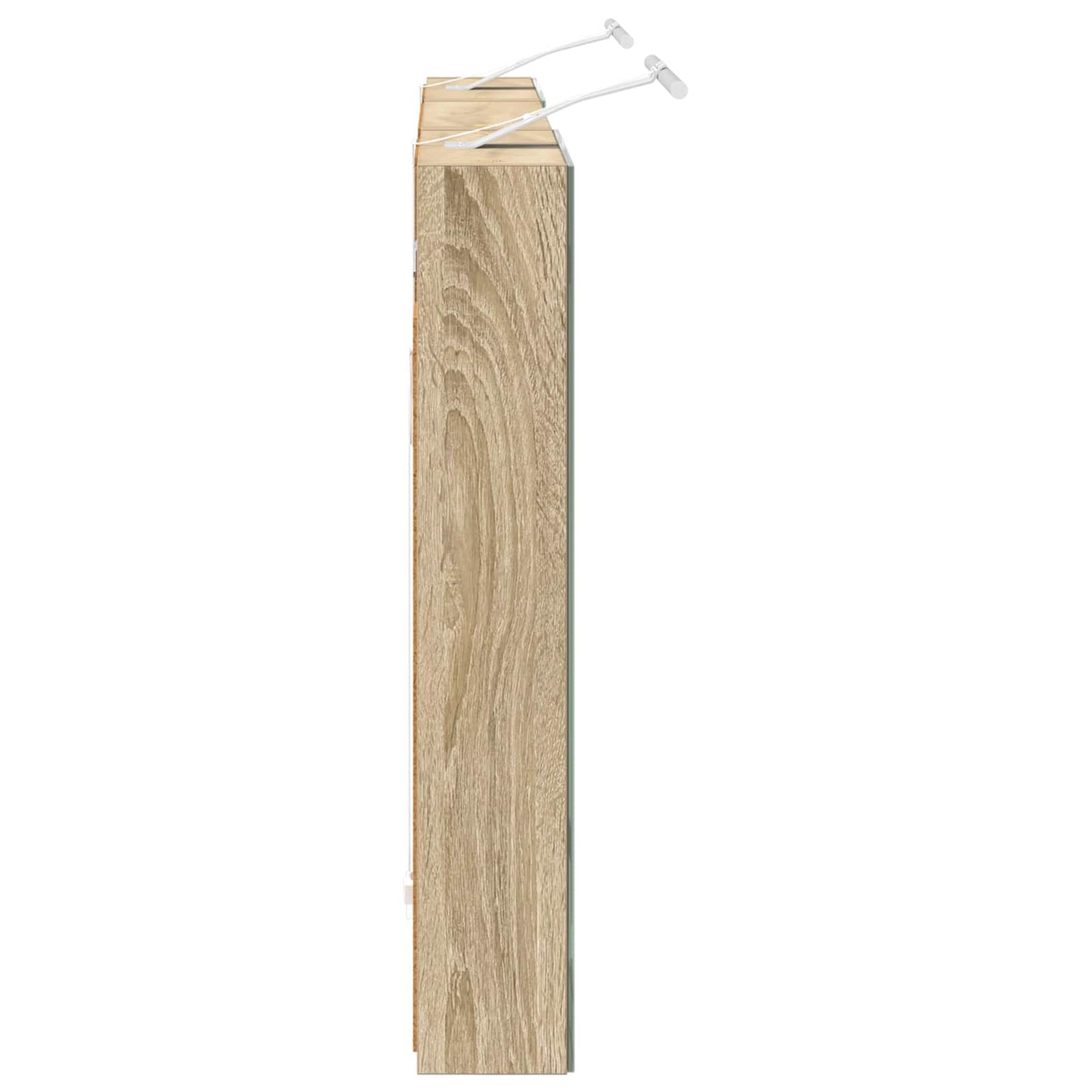 Badeværelsesskabsæt 3 stk. 120 x 10,5 x 60,5 cm Konstrueret træ
