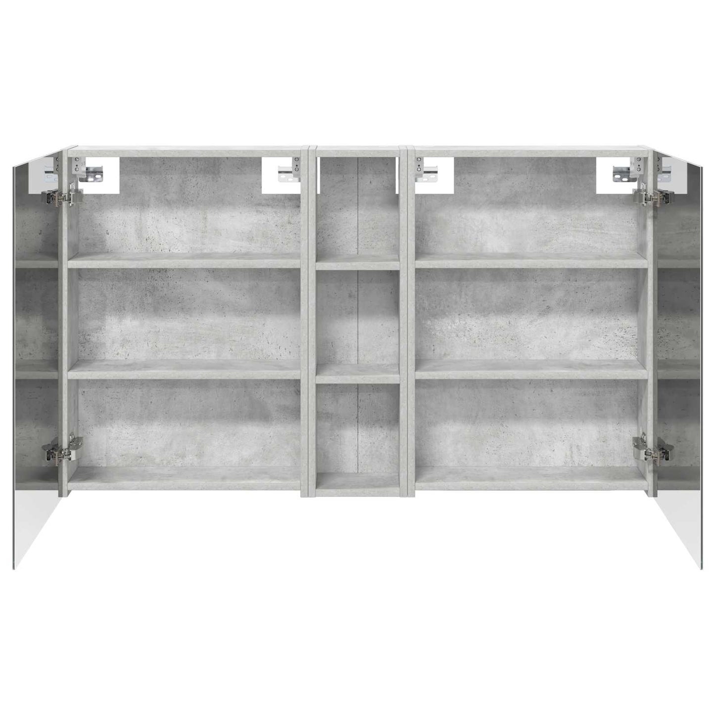 Badeværelsesskabsæt 3 stk. 120 x 14,5 x 70 cm Konstrueret træ