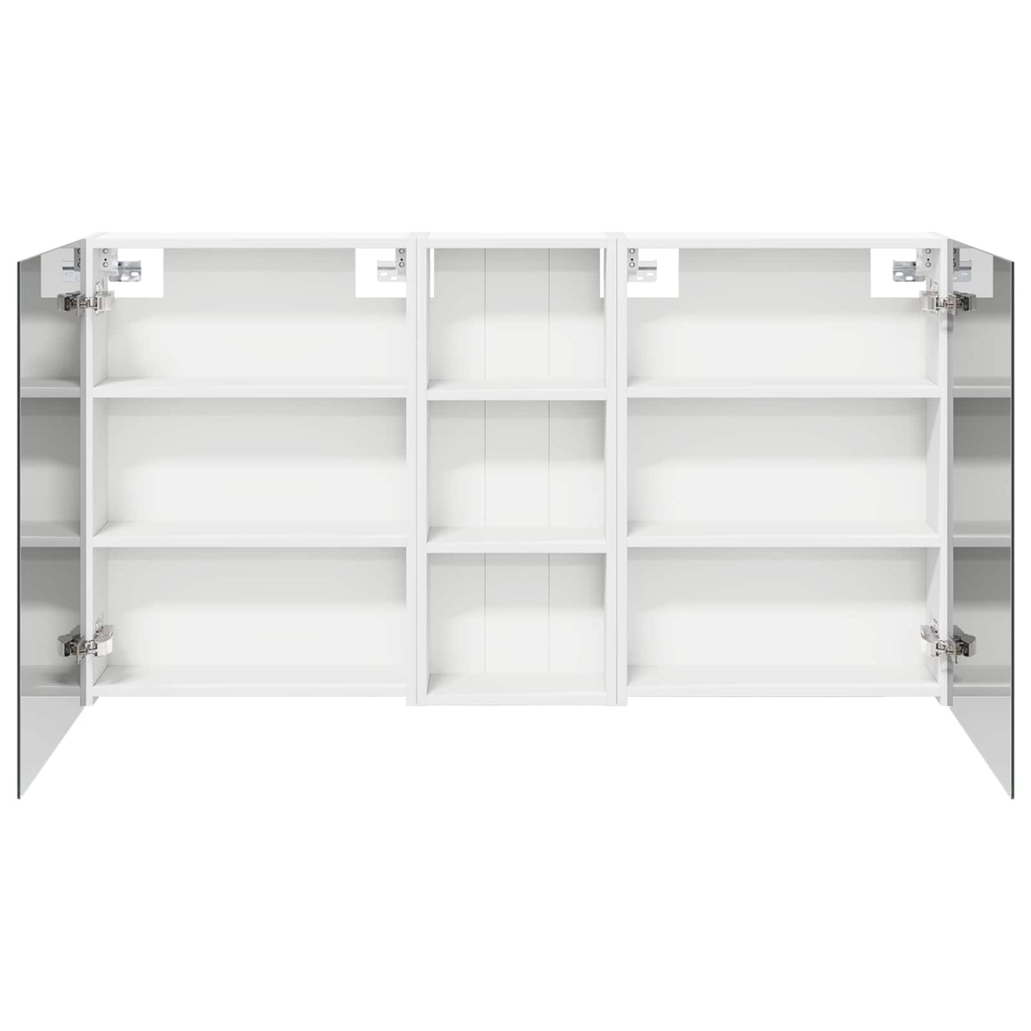 Badeværelsesskabsæt 3 stk. 130 x 14,5 x 70 cm Konstrueret træ