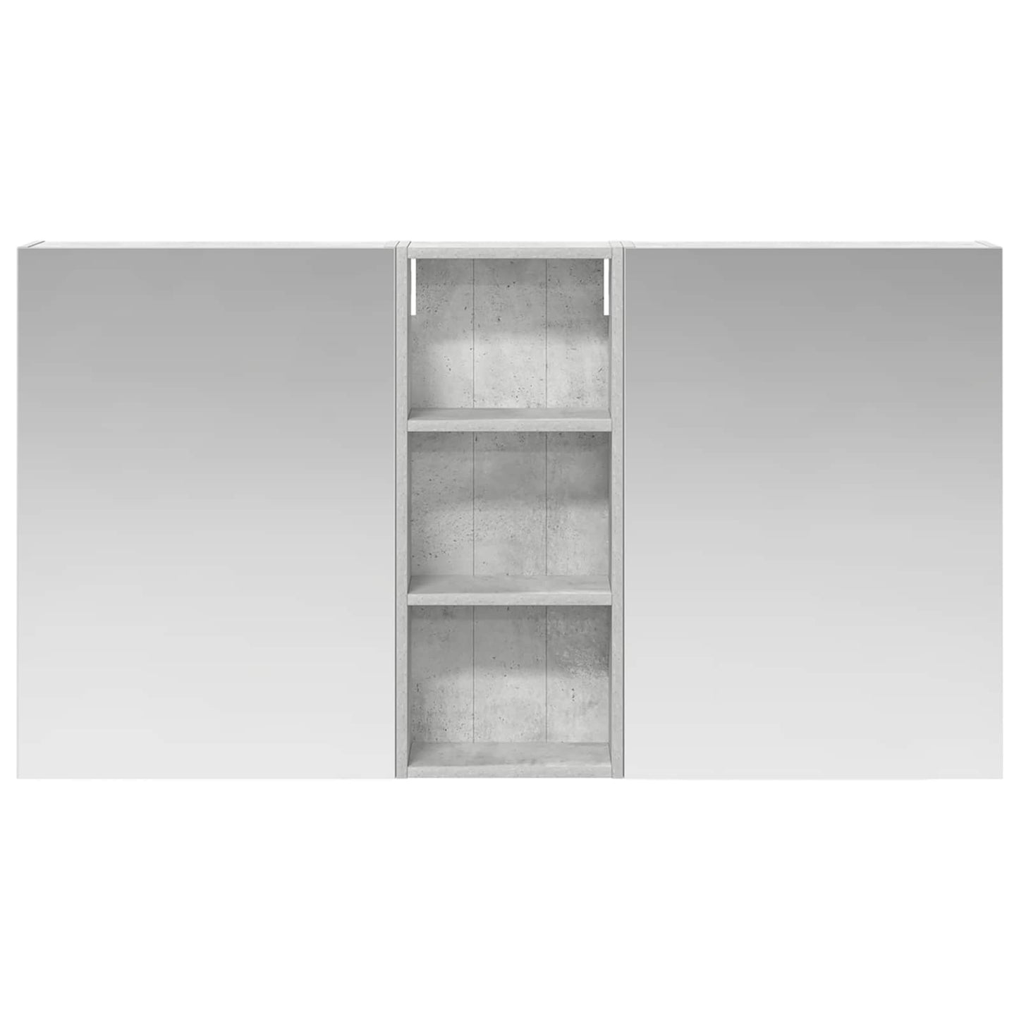 Badeværelsesskabsæt 3 stk. 130 x 14,5 x 70 cm Konstrueret træ
