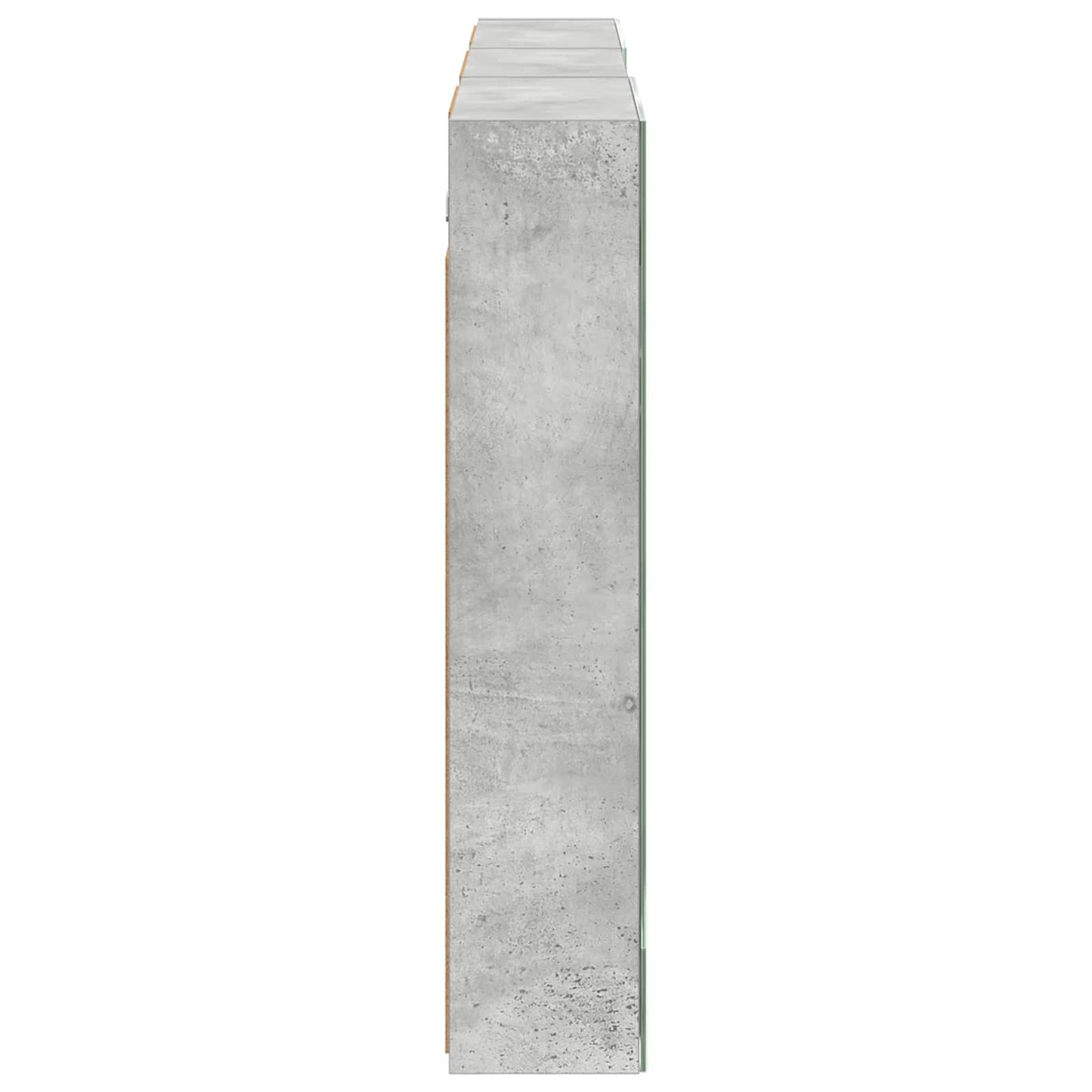 Badeværelsesskabsæt 3 stk. 140 x 14,5 x 70 cm Konstrueret træ