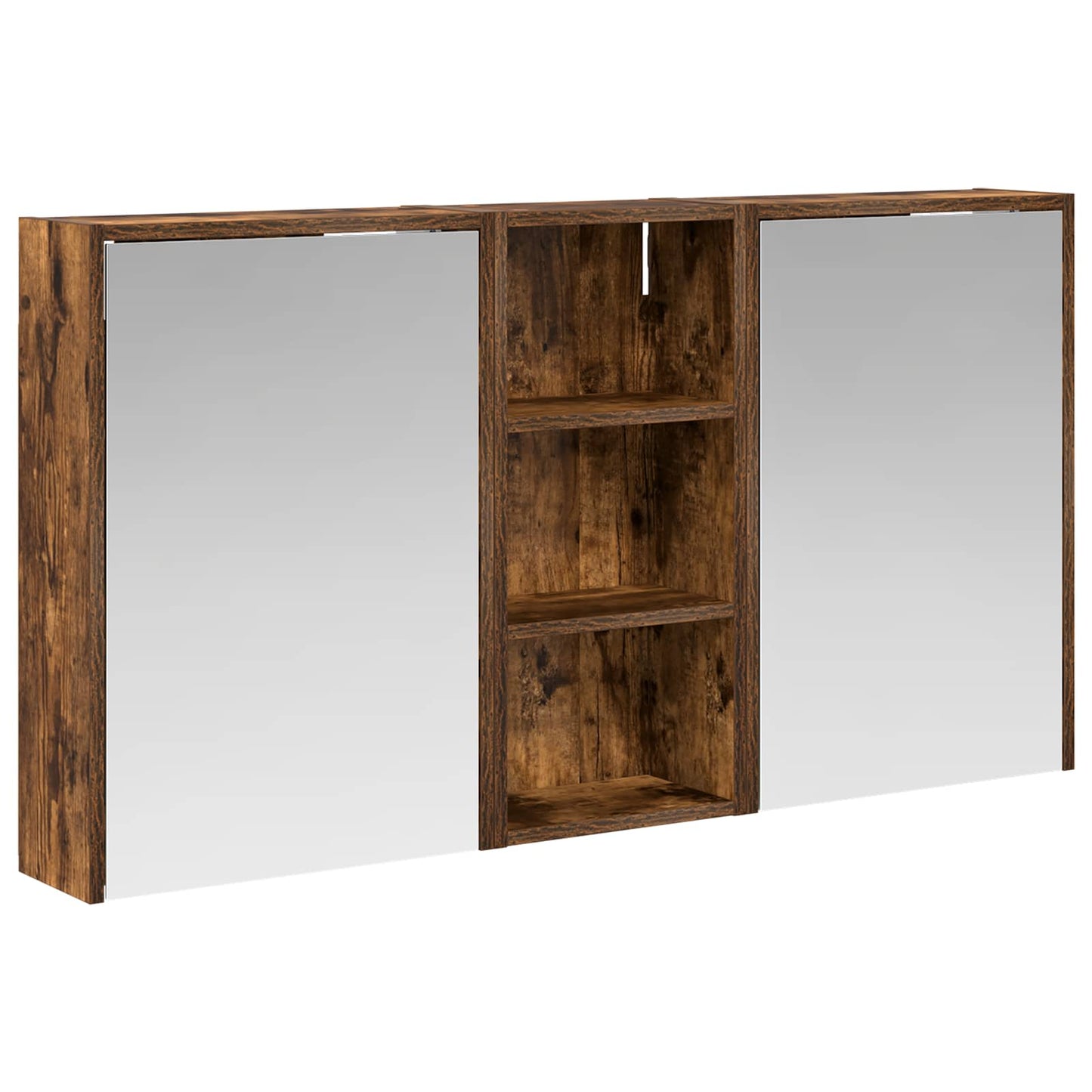Badeværelsesskabsæt 3 stk. 116 x 16 x 62,5 cm Konstrueret træ
