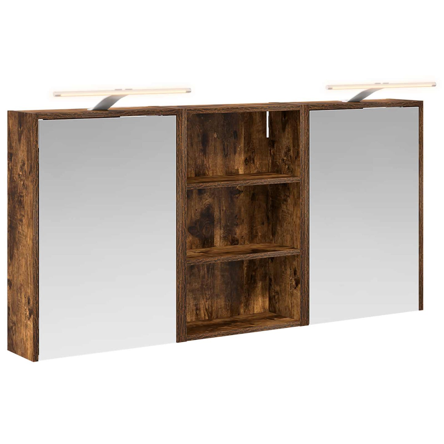 Badeværelsesskabsæt 3 stk. 126 x 16 x 62.5 cm Konstrueret træ