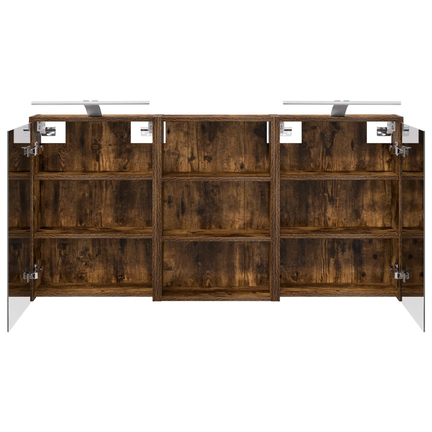 Badeværelsesskabsæt 3 stk. 126 x 16 x 62.5 cm Konstrueret træ