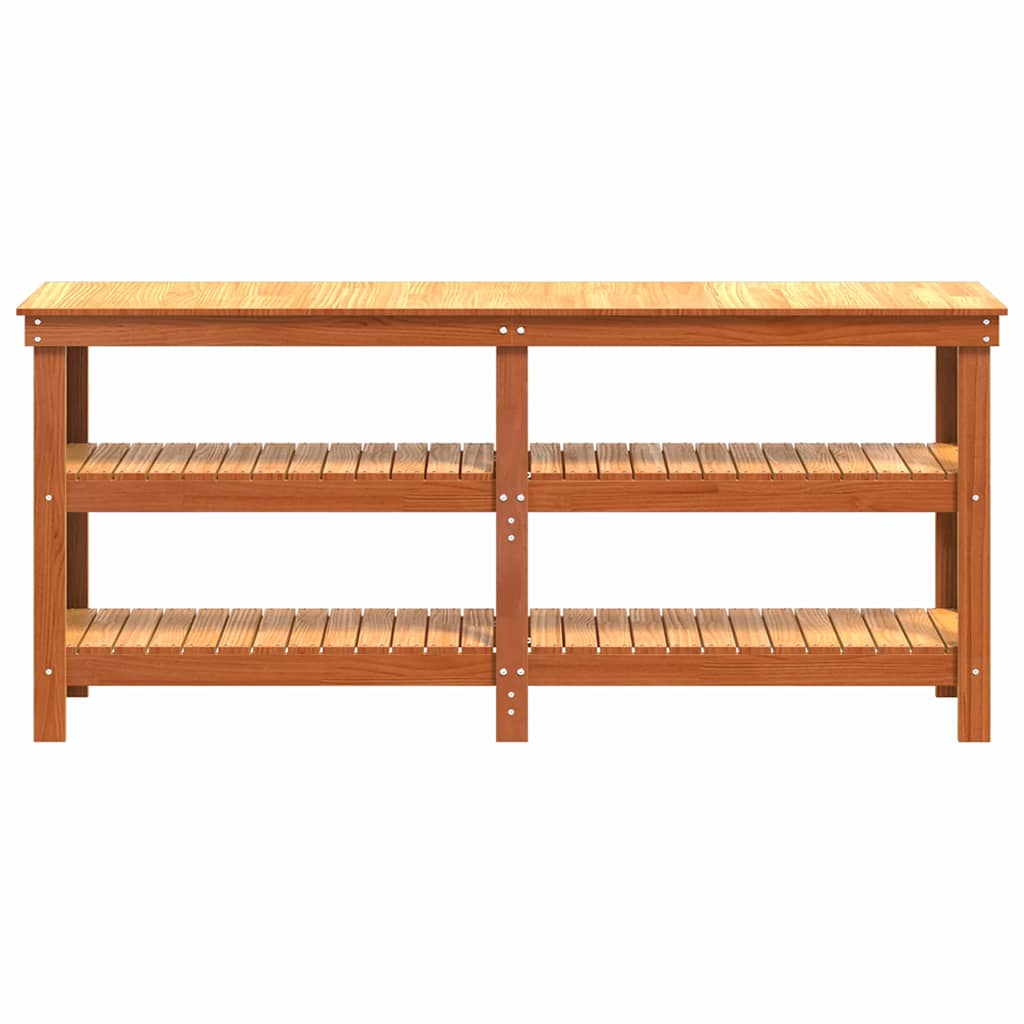 Arbejdsbænk Voks brun 181,5 x 50 x 80 cm Massiv fyrretræ