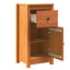 Sideboard 2 pcs Voks brun 39 x 34,5 x 80 cm Massiv fyrretræ