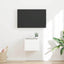 TV vægskab Vægmonteret Hvid 39 x 31 x 29,5 cm Konstrueret træ