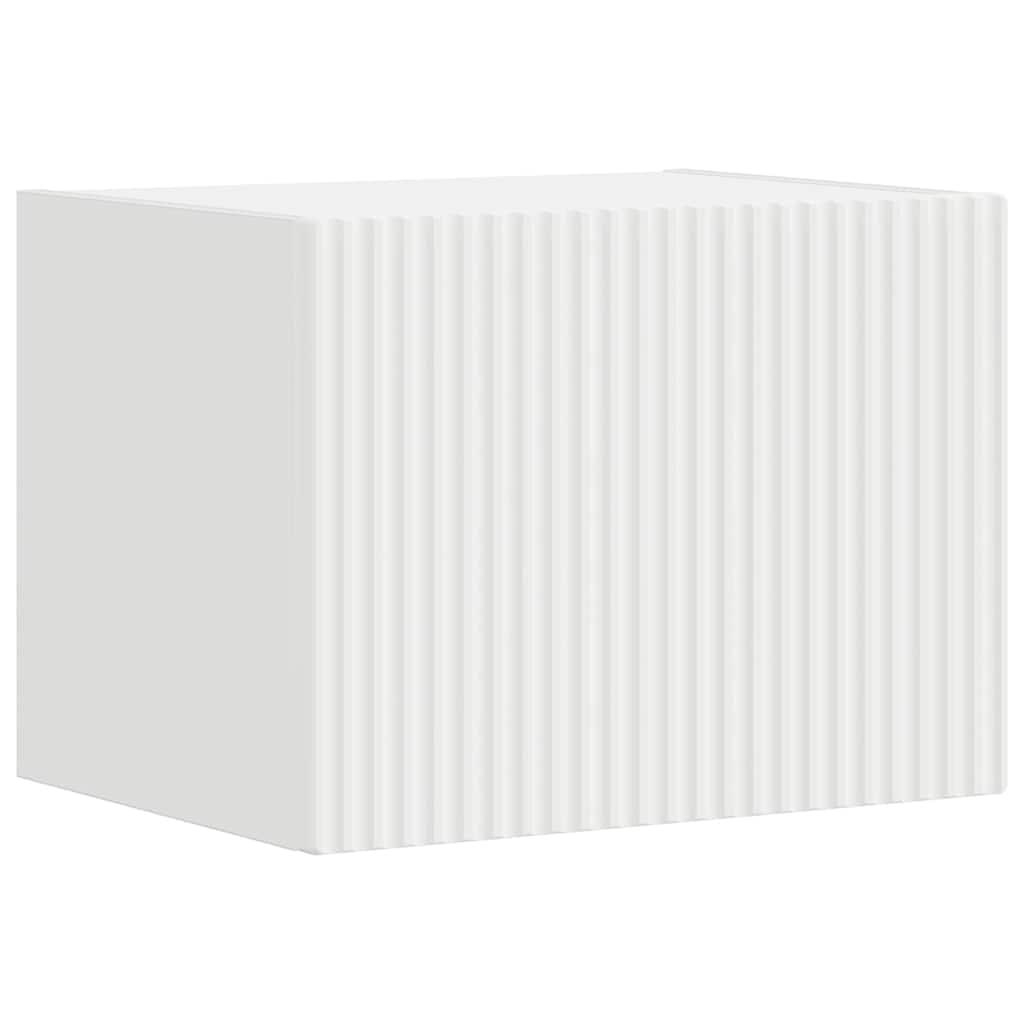 TV vægskab Vægmonteret Hvid 39 x 31 x 29,5 cm Konstrueret træ
