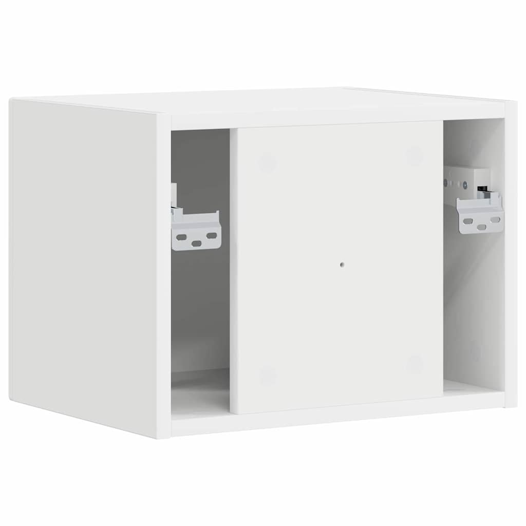 TV vægskab Vægmonteret Hvid 39 x 31 x 29,5 cm Konstrueret træ