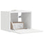 TV vægskab Vægmonteret Hvid 39 x 31 x 29,5 cm Konstrueret træ