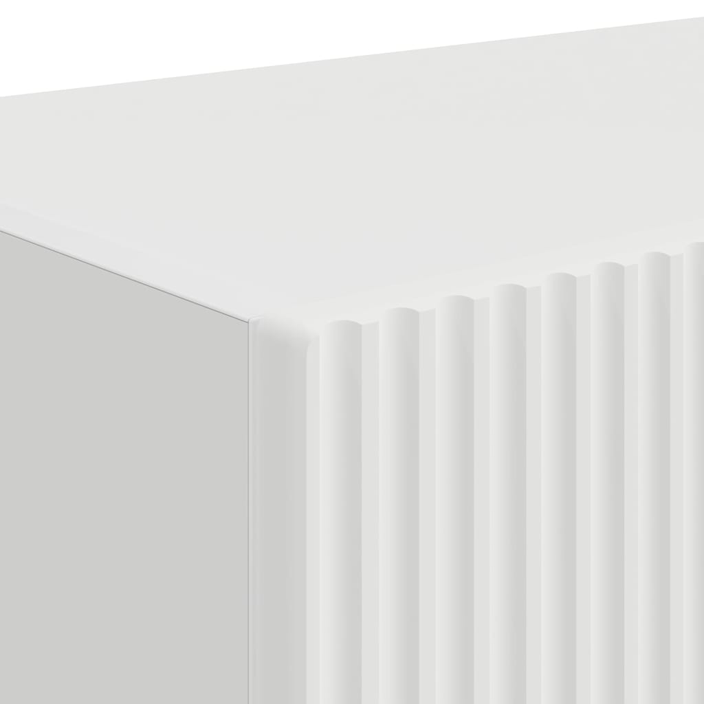 TV vægskab 2 pcs Hvid 39 x 31 x 29,5 cm Konstrueret træ