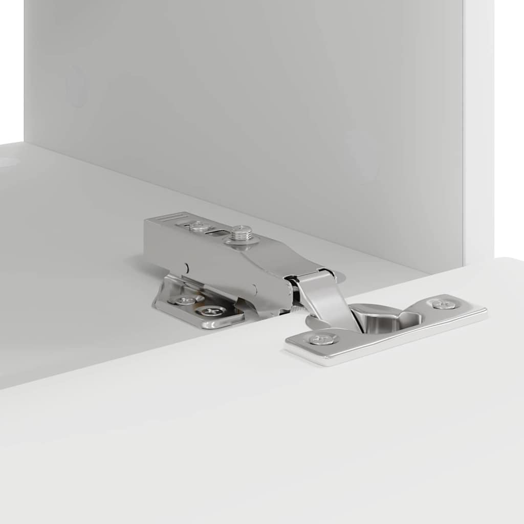 TV vægskab 2 pcs Hvid 39 x 31 x 29,5 cm Konstrueret træ