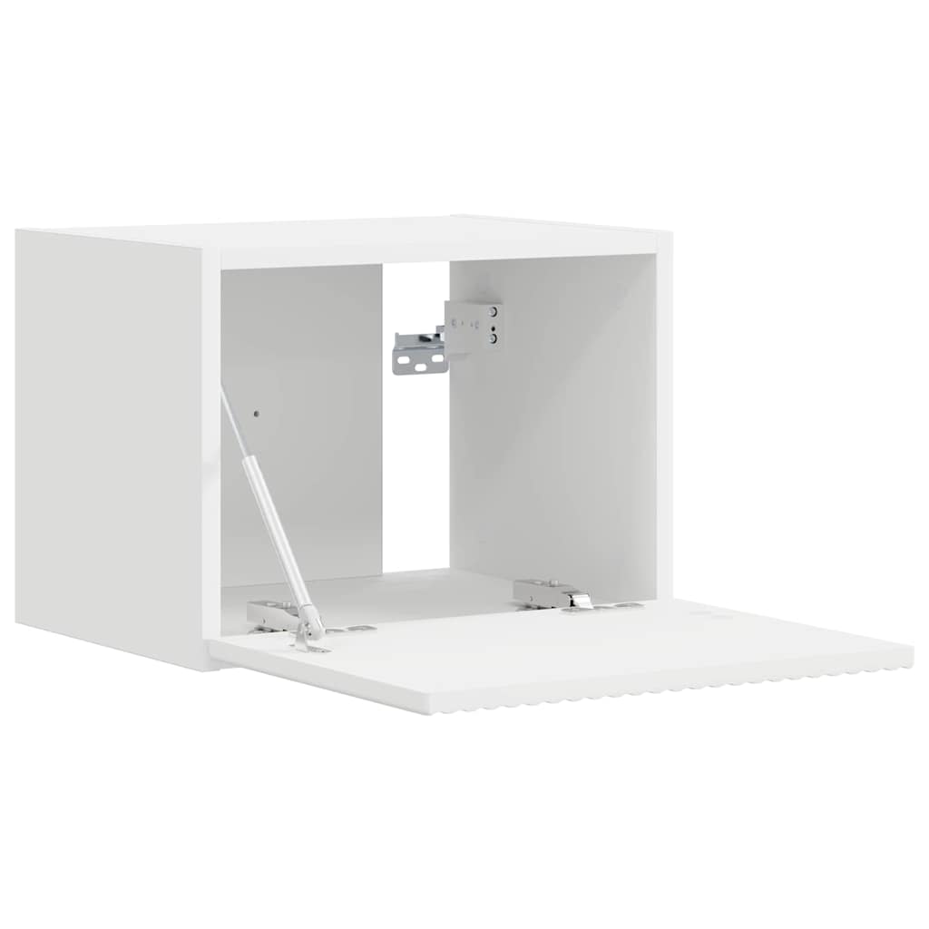 TV vægskab 2 pcs Hvid 39 x 31 x 29,5 cm Konstrueret træ