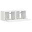 TV vægskab 2 pcs Hvid 39 x 31 x 29,5 cm Konstrueret træ