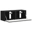 TV vægskab 2 pcs Sort 39 x 31 x 29,5 cm Konstrueret træ