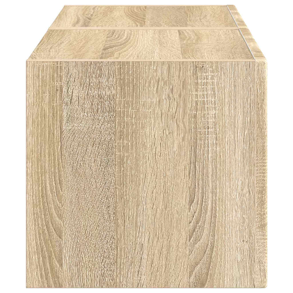 TV vægskab 2 pcs Sonoma 39 x 31 x 29,5 cm Konstrueret træ