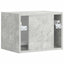 TV vægskab Vægmonteret Beton 39 x 31 x 29,5 cm Konstrueret træ