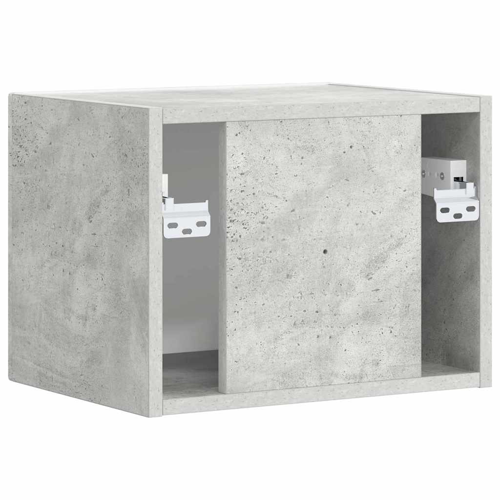 TV vægskab Vægmonteret Beton 39 x 31 x 29,5 cm Konstrueret træ